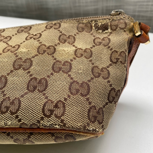 Vintage Gucci GG monogram canvas boat pochette USED CONDITION - Picture 7 of 16